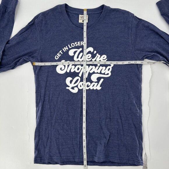 Jadelynn Brooke We're Shopping Local Long Sleeve V Neck Shirt Size Small - Picture 6 of 7